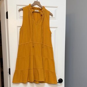 NWOT Dreamers Mustard Textured Fabric